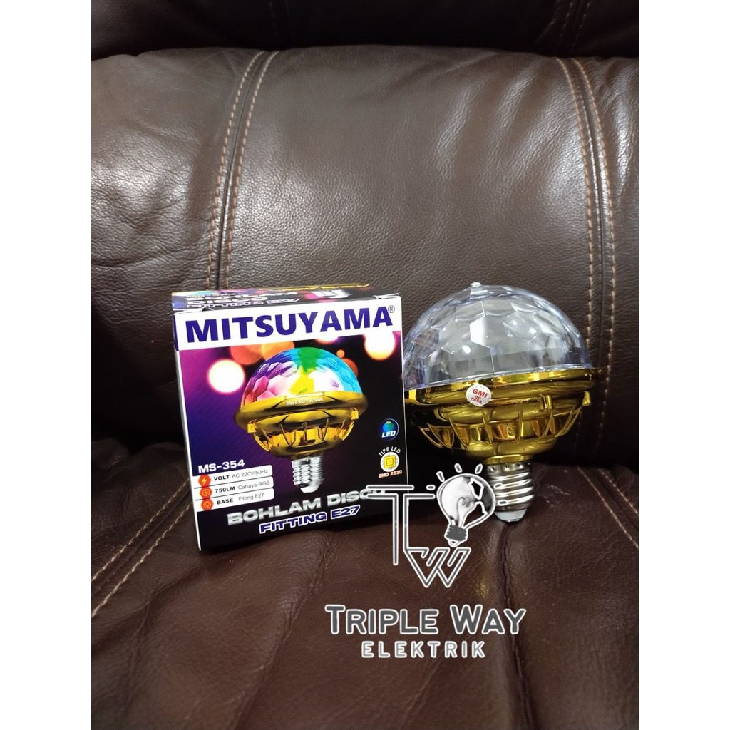 Lampu / LED Disco Model Bulat bisa berputar fitting E27
