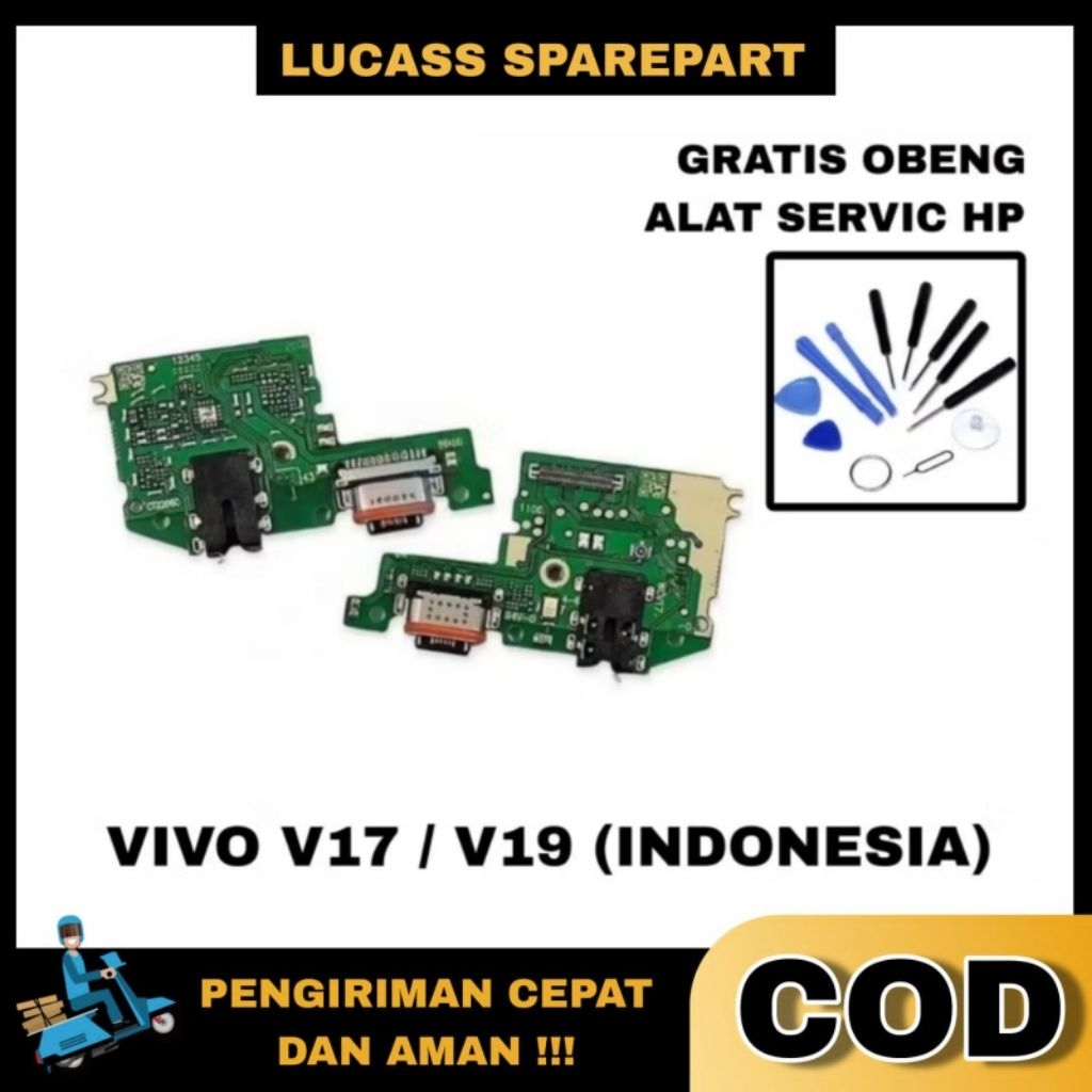 FLEXIBLE VIVO V17 / V19 (INDONESIA) CONECTOR CAS + MIC + CON HANDSFREE ORI