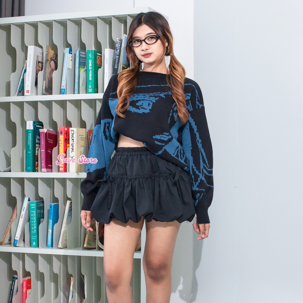 Kanzume Crewneck Sweater - Sweater Oversize Anime