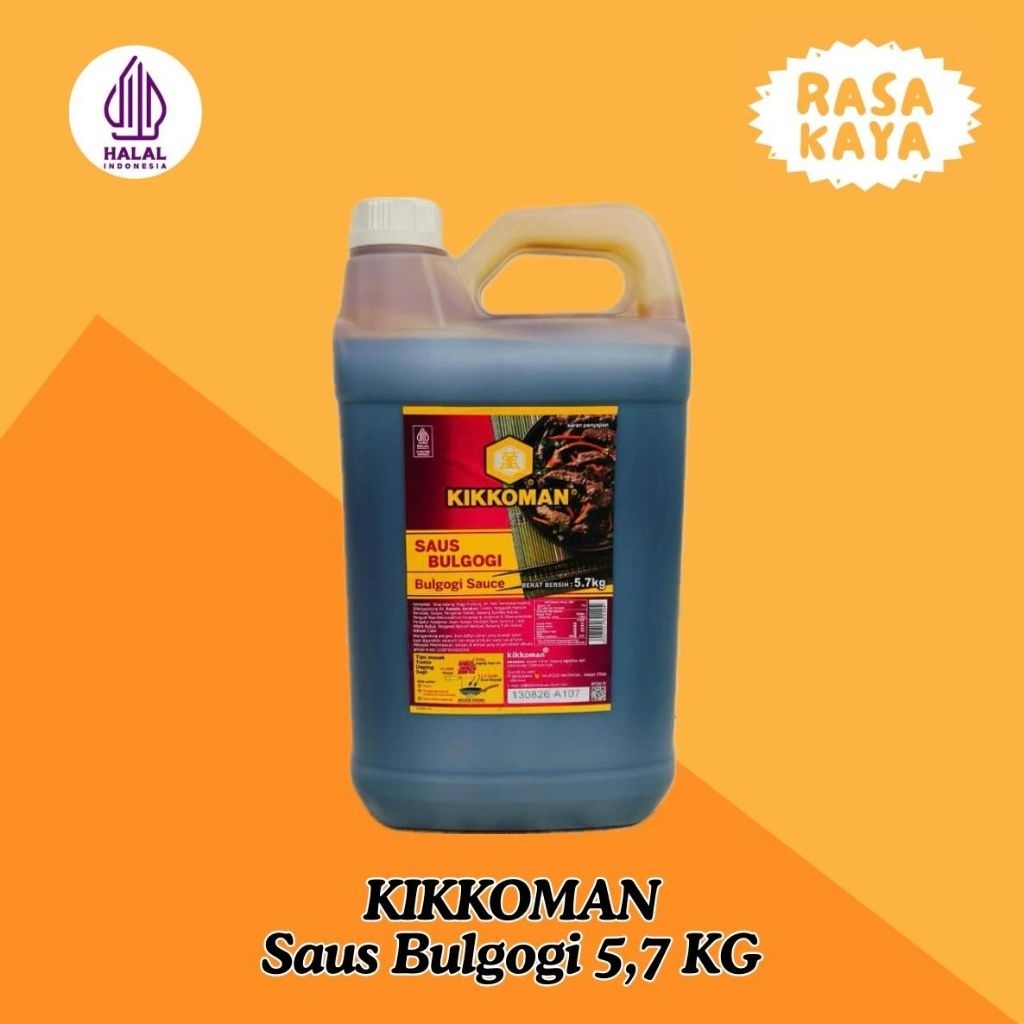 Kikkoman Bulgogi Sauce Halal 5 Liter / 5.7KG Saus BBQ Korea Manis Gurih