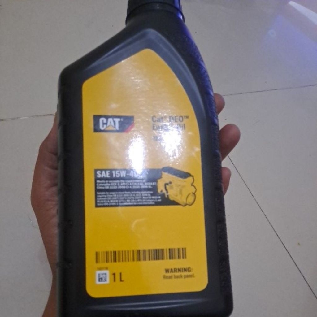 Oli Caterpillar 1 liter SAE 15W-40, dijamin 100% original