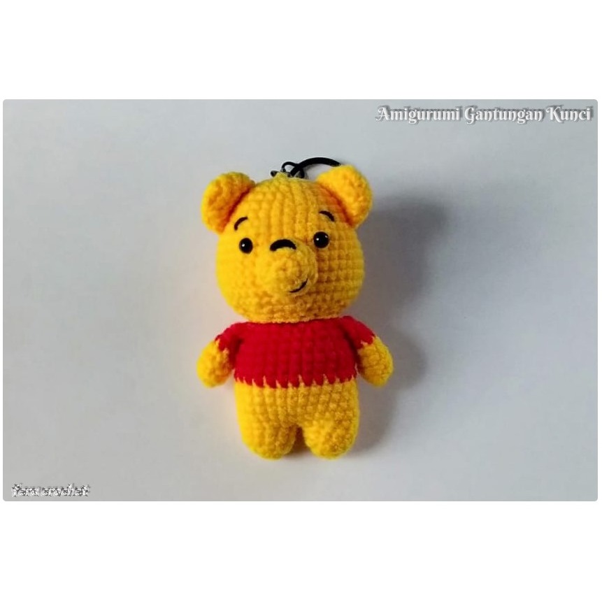Amigurumi Winnie the Pooh | Gantungan Kunci Winnie the Pooh