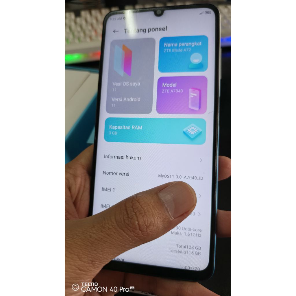 ZTE A72 3/128Gb Second Bagus
