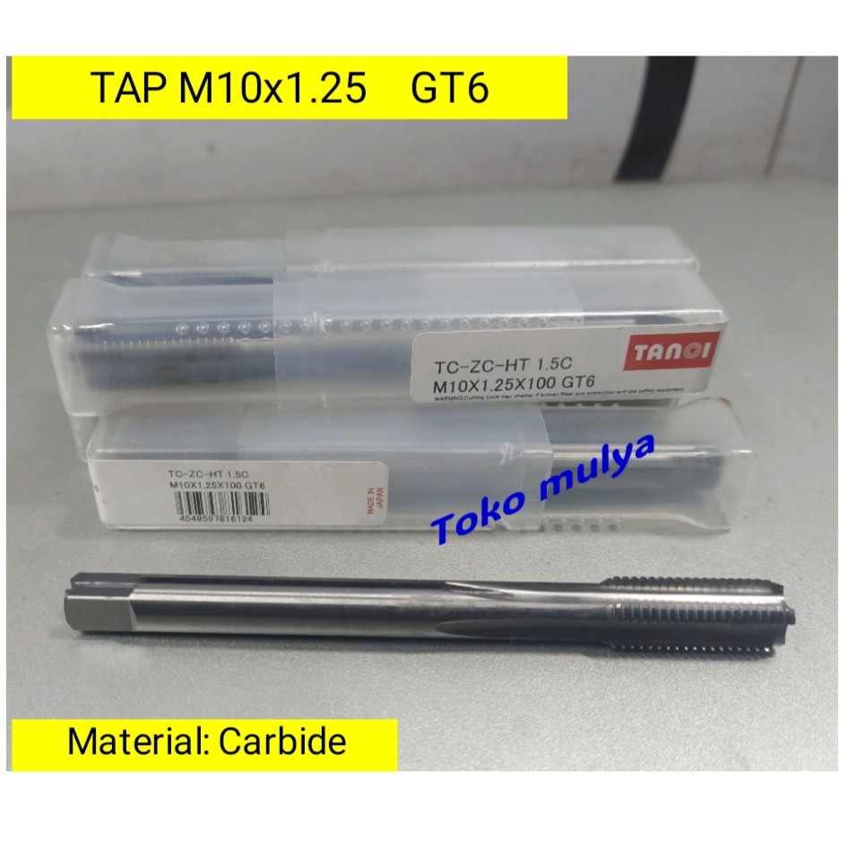 Tap solid Tap spesial Carbide Tap M10x1.25  GT6