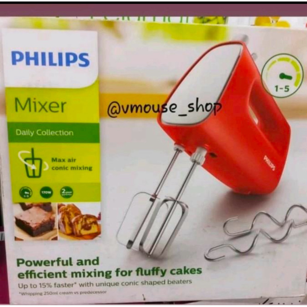 MIXER HAND PHILIPS HR1552 - HAND MIXER PHILIPS - PHILIPS HAND MIXER - MIKSER TANGAN - MIXER MURAH - 