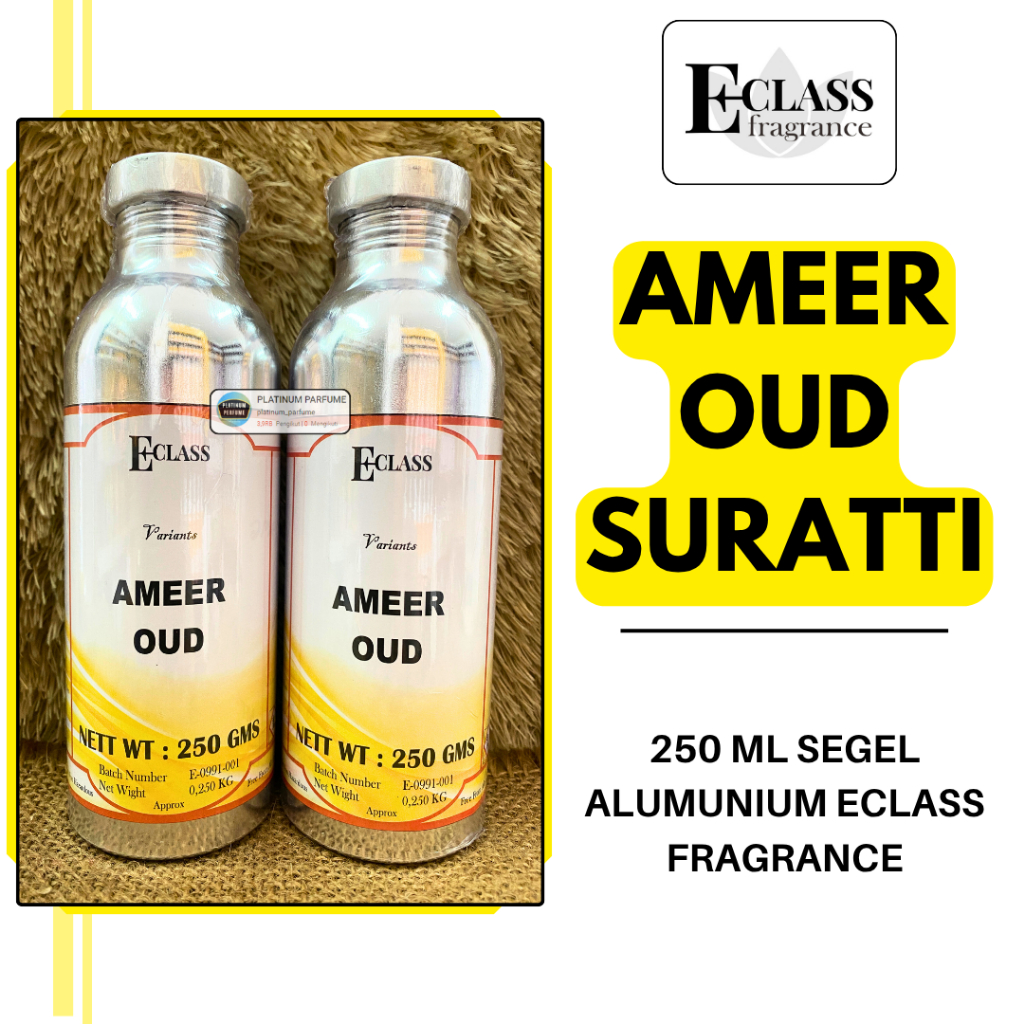 Bibit Parfum AMEER AL OUD Al Rehab Murni Berkualitas 250 ML SEGEL Alumunium ECLASS Fragrance - Biang