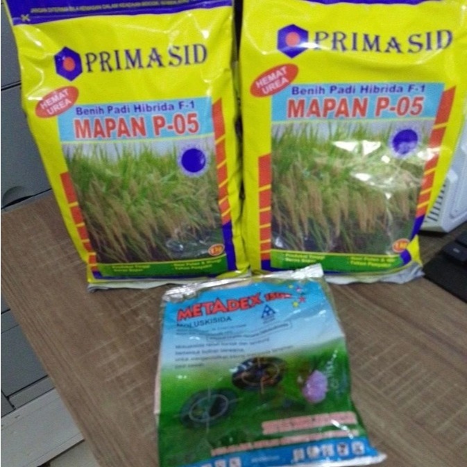 benih padi hibrida P-05 unggulan original MAPAN