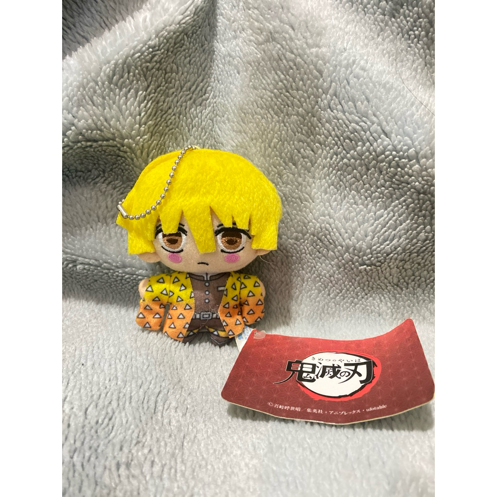 Boneka Gantungan Zenitsu Agatsuma – Demon Slayer Plush Keychain (Preloved)
