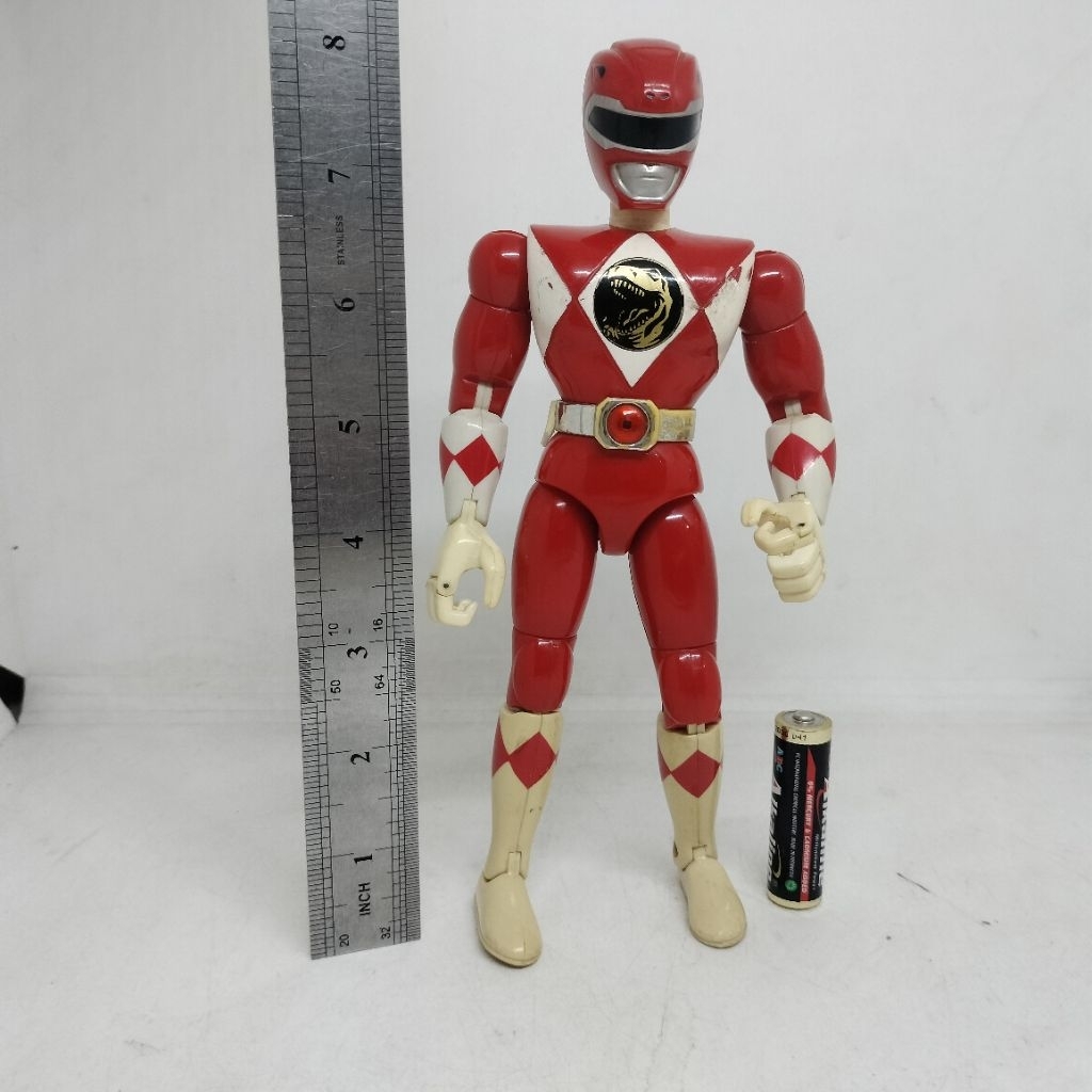 Action Figure 1993 Ranger Red Power 8" ranger Mighty Morphin Realpic