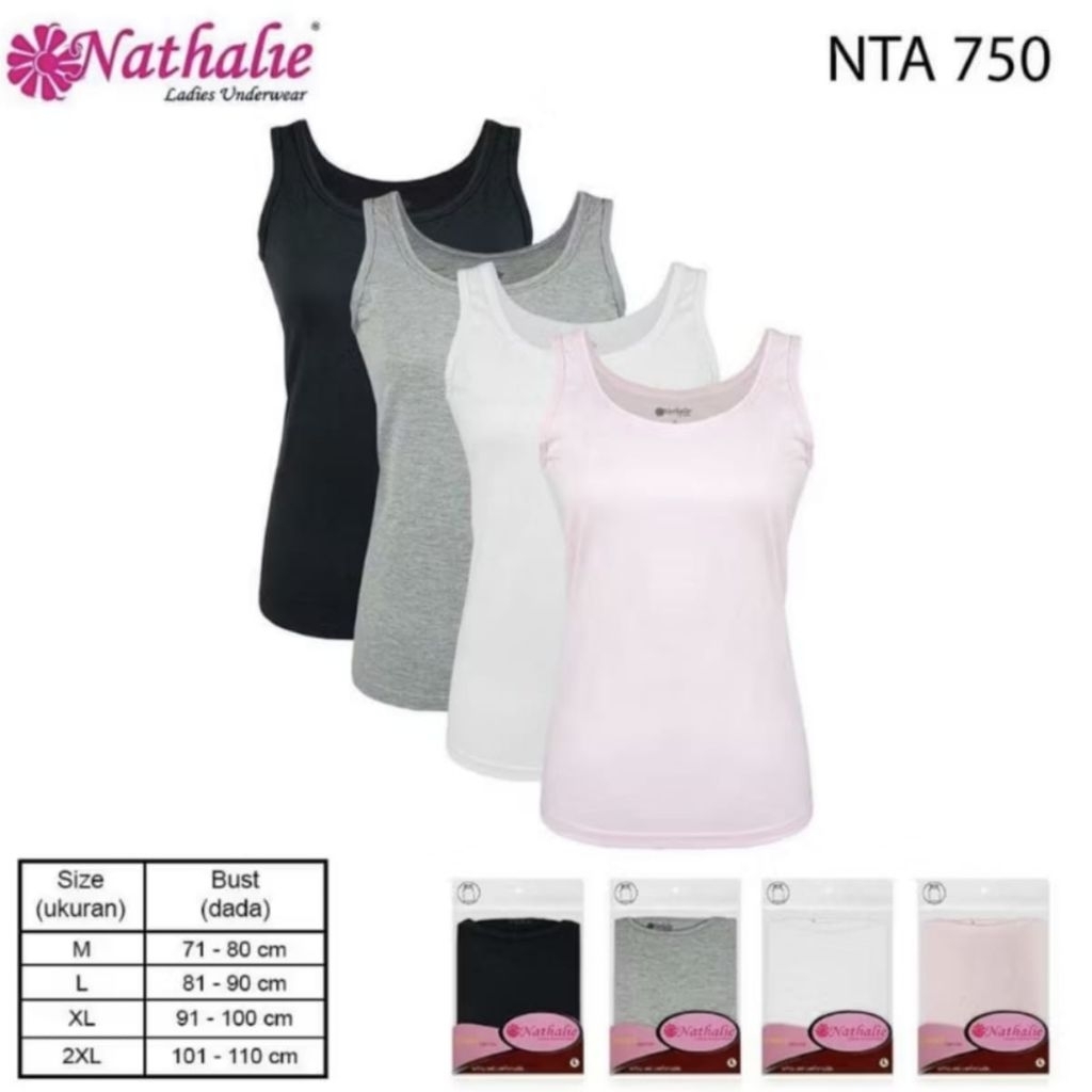 Nathalie Tanktop - Singlet NTA 750 Tanktop Katun Nathalie