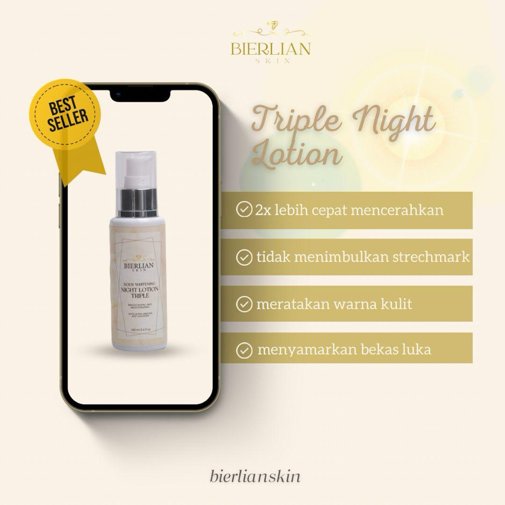 HB BIERLIAN TRIPLE NIGHT LOTION