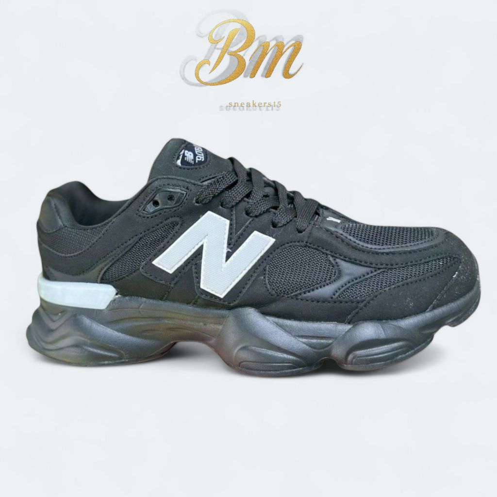 Sepatu NB 9060 Black Sepatu Pria