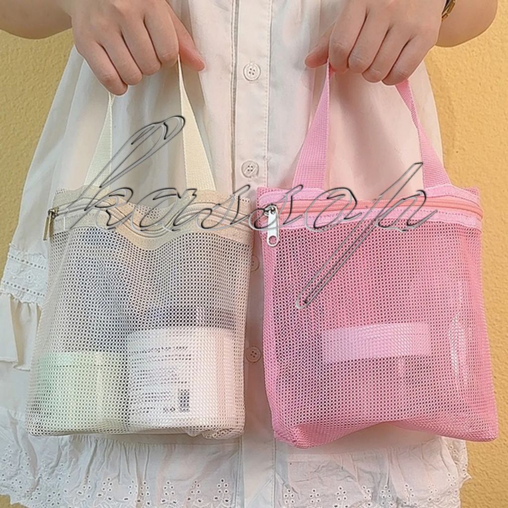 NEW NEW TAS MAKEUP KOSMETIK MODEL GANTUNG TAS MANDI JARING ORGANIZER TAS TREVEL MINI MULTIFUNGSI TAS