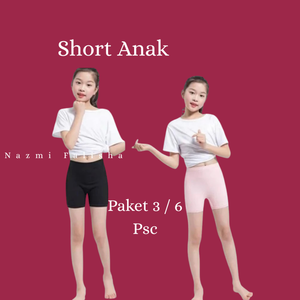 Leging pendek anak perempuan Short anak Daleman bahan Premium