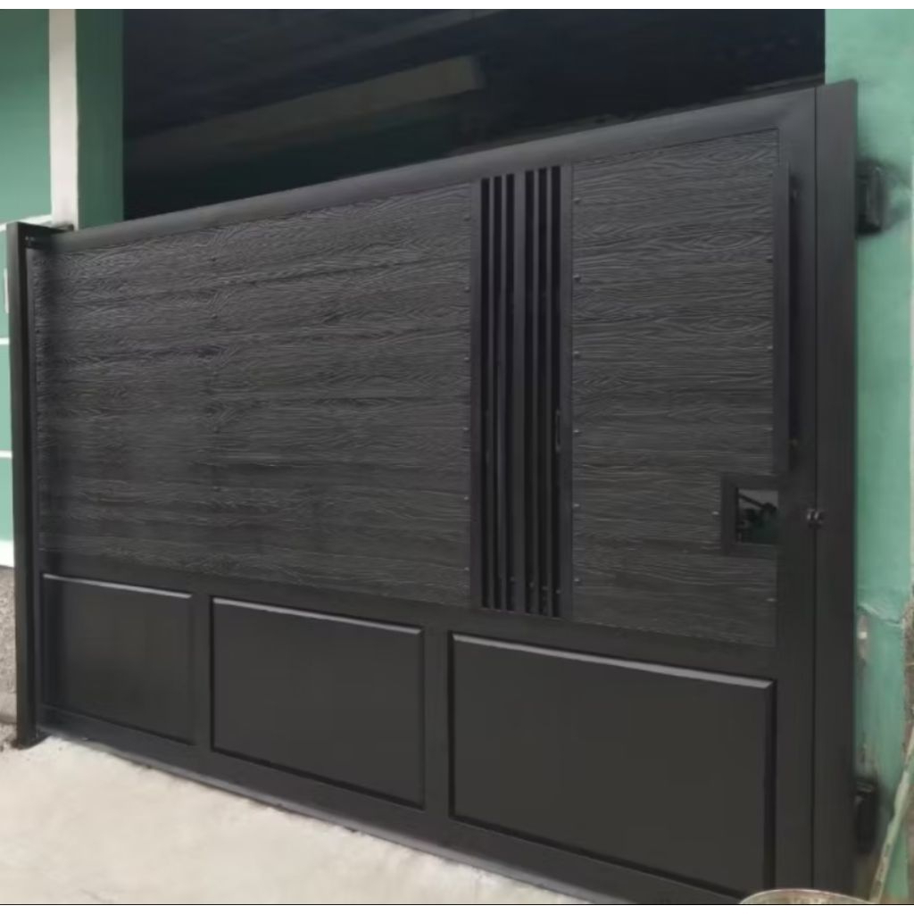 Pagar Besi Minimalis Modern- Pintu Gerbang Sliding