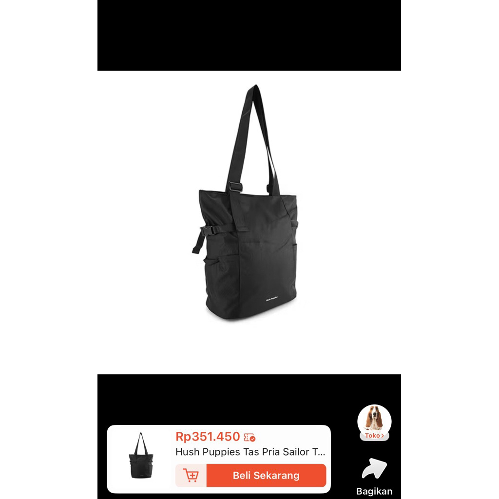 preloved tas hush puppies sailor tote bag