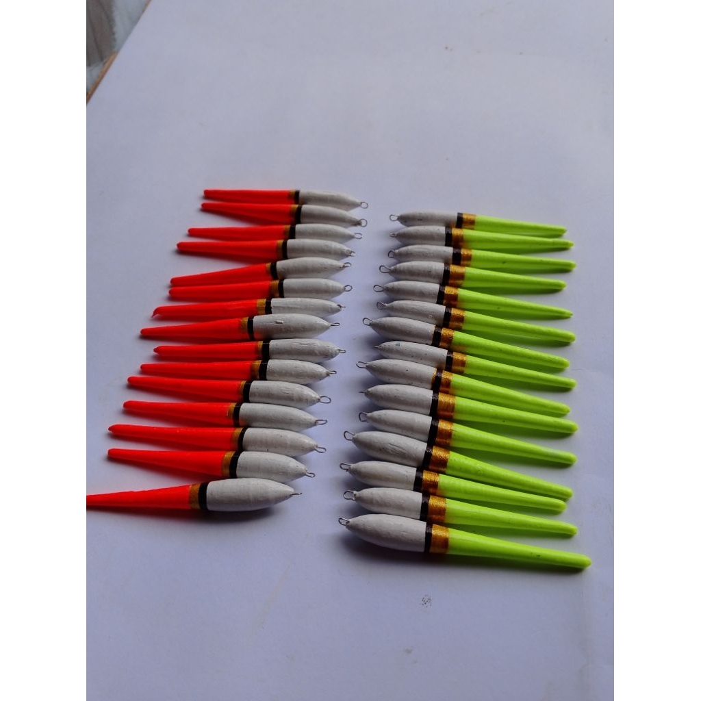 pelampung pancing sp.ikan mas size 8cm isi 10pcs