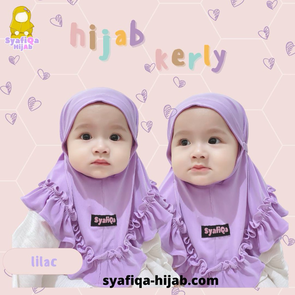 Hijab Kerly by Syafiqa Hijab | Hijab Instan Anak | Kerudung Anak Simpel Polos