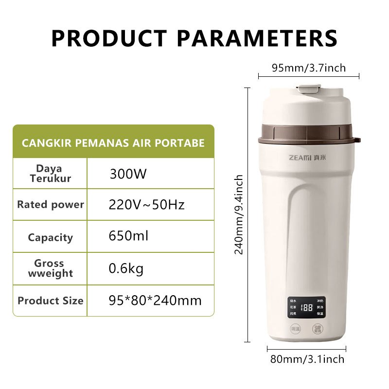 Pemanas Air Listrik Electric Teko Listrik Low Watt 300w Teko Listrik Pemanas Air Teko Listrik 650ML