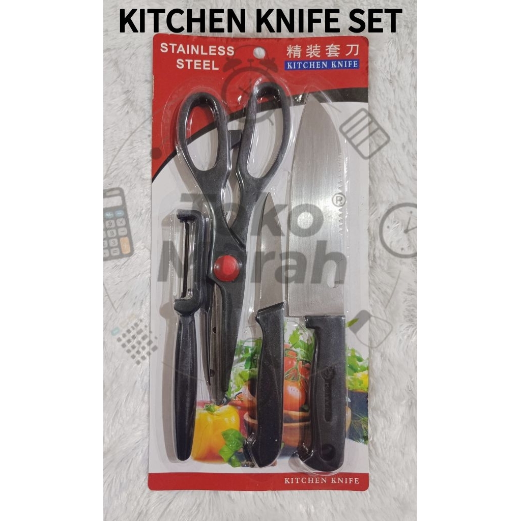 KITCHEN KNIFE SET SERBAGUNA KITCHEN SET PISAU KITCHEN SET GUNTING KITCHEN SET PISAU KECIL KITCHEN SE