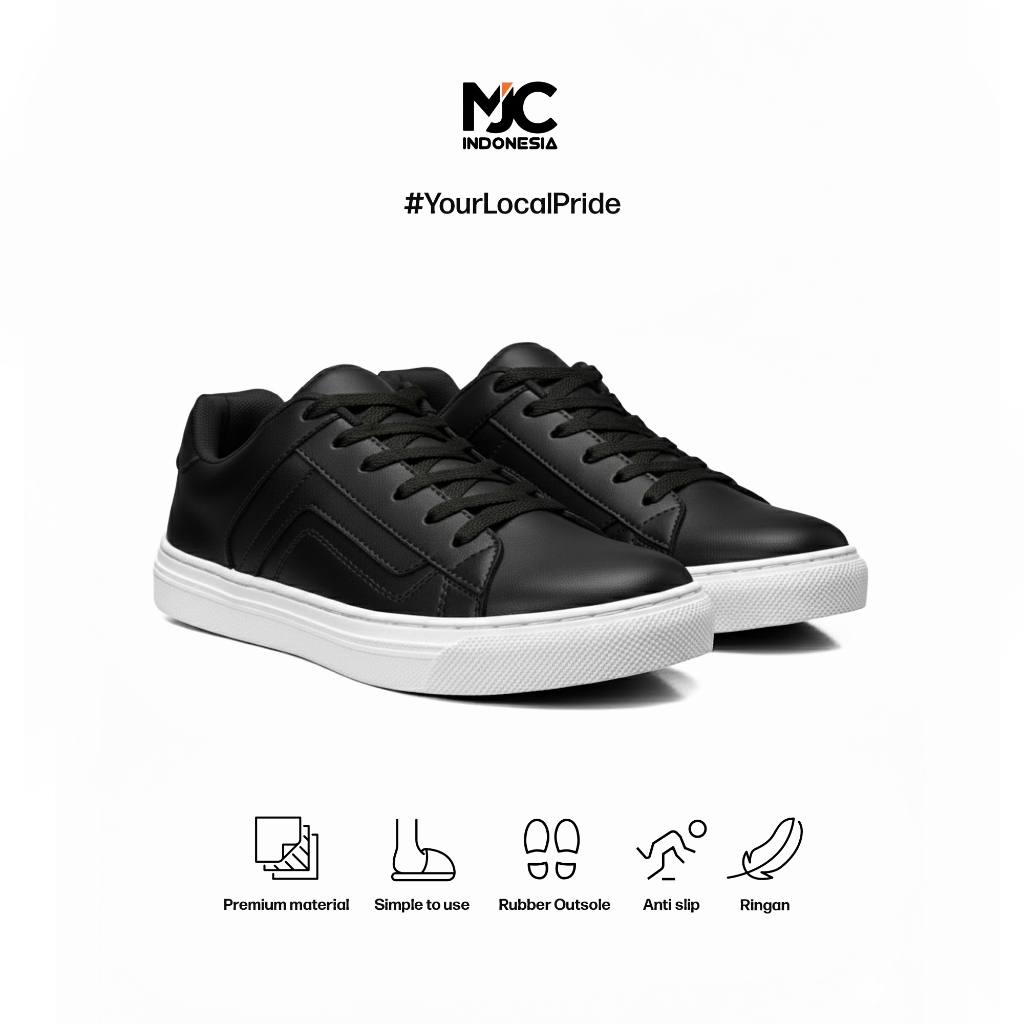Sepatu Sneakers Unisex MJC Indonesia - Desain Formal, Anti Slip, Nyaman Dipakai