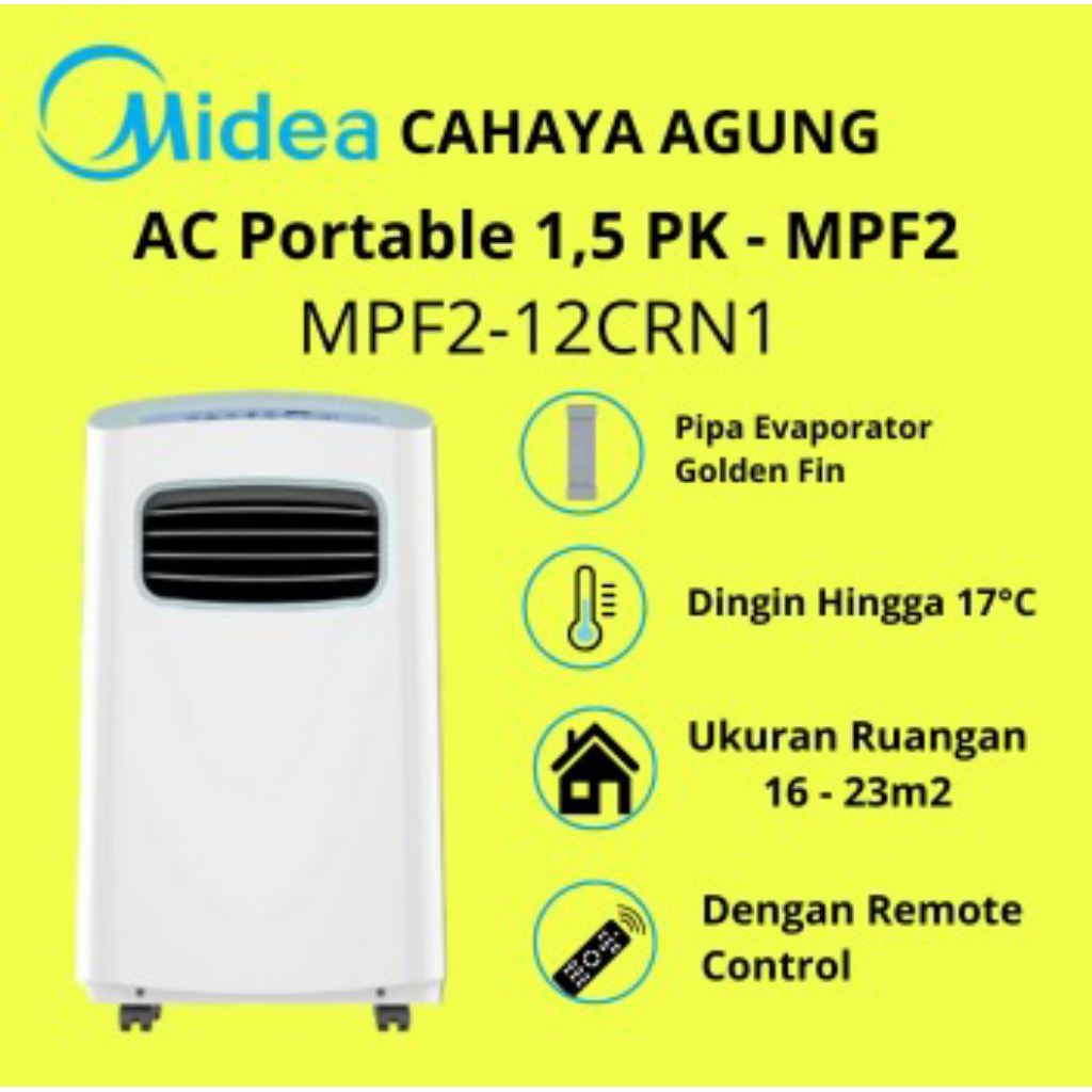MIDEA AC Portable 1,5 PK - MPF2MPF2-12CRN1
