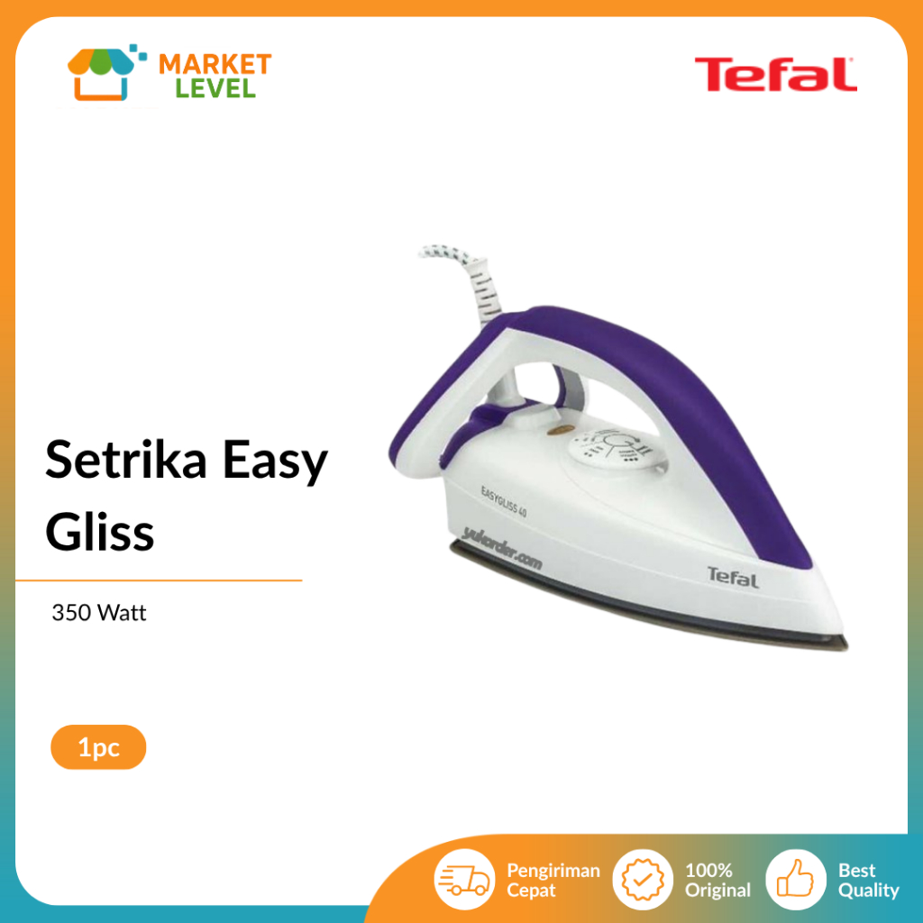 Tefal - Dry Iron Easy Gliss (Grade A) 1830006773 FS4040 / Setrika Baju Pakaian