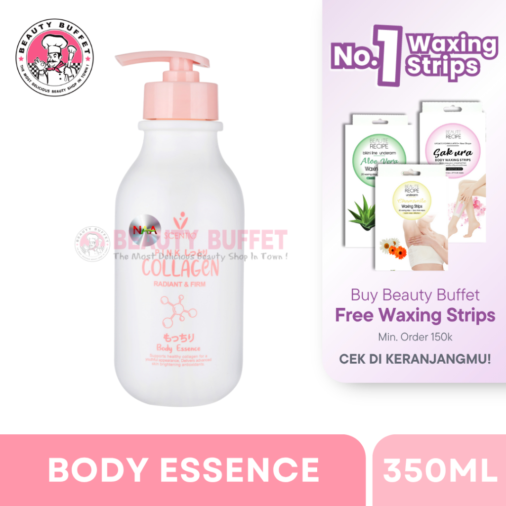 [OFFICIAL DISTRIBUTOR] Beauty Buffet Scentio Pink Collagen Radiant & Firm Body Essence 350 ml