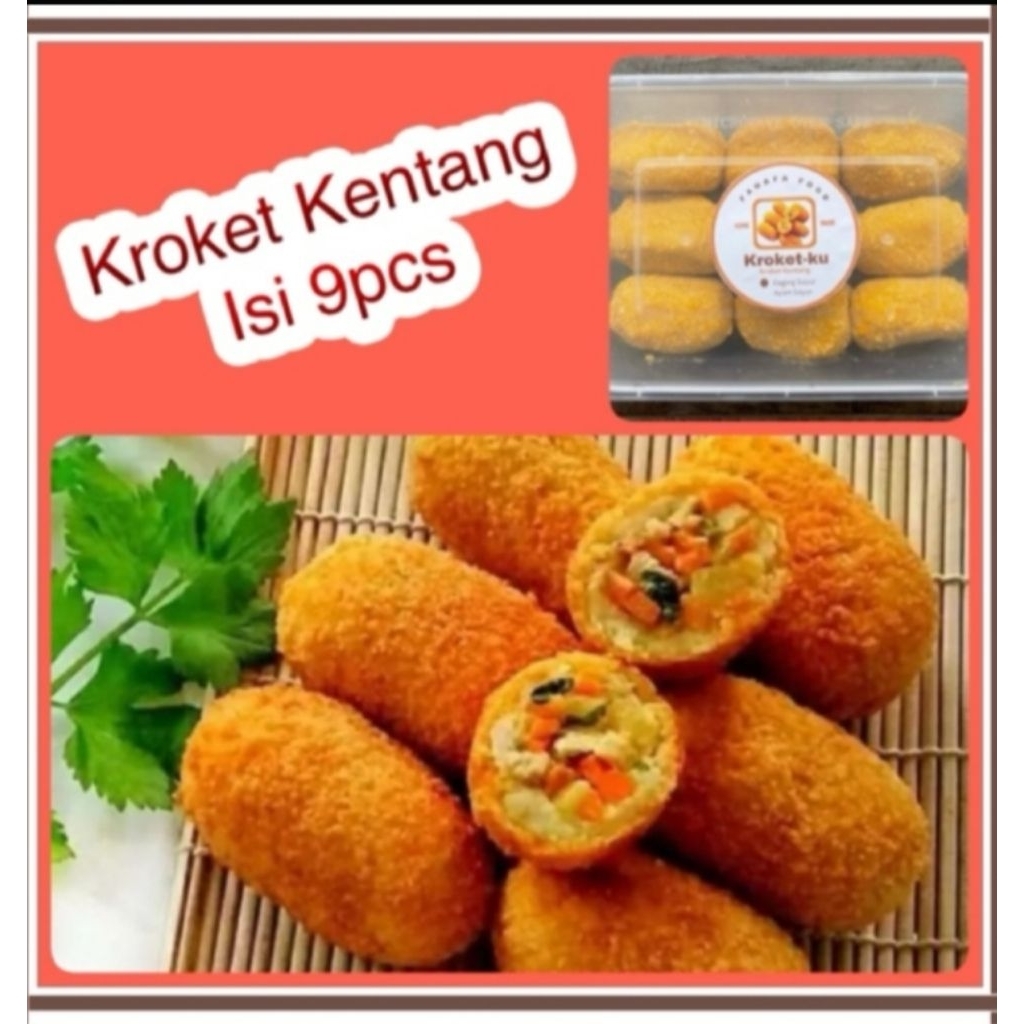Kroket Kentang Frozen 9 pcs by Fanafa Food (isi Ayam/Sapi)