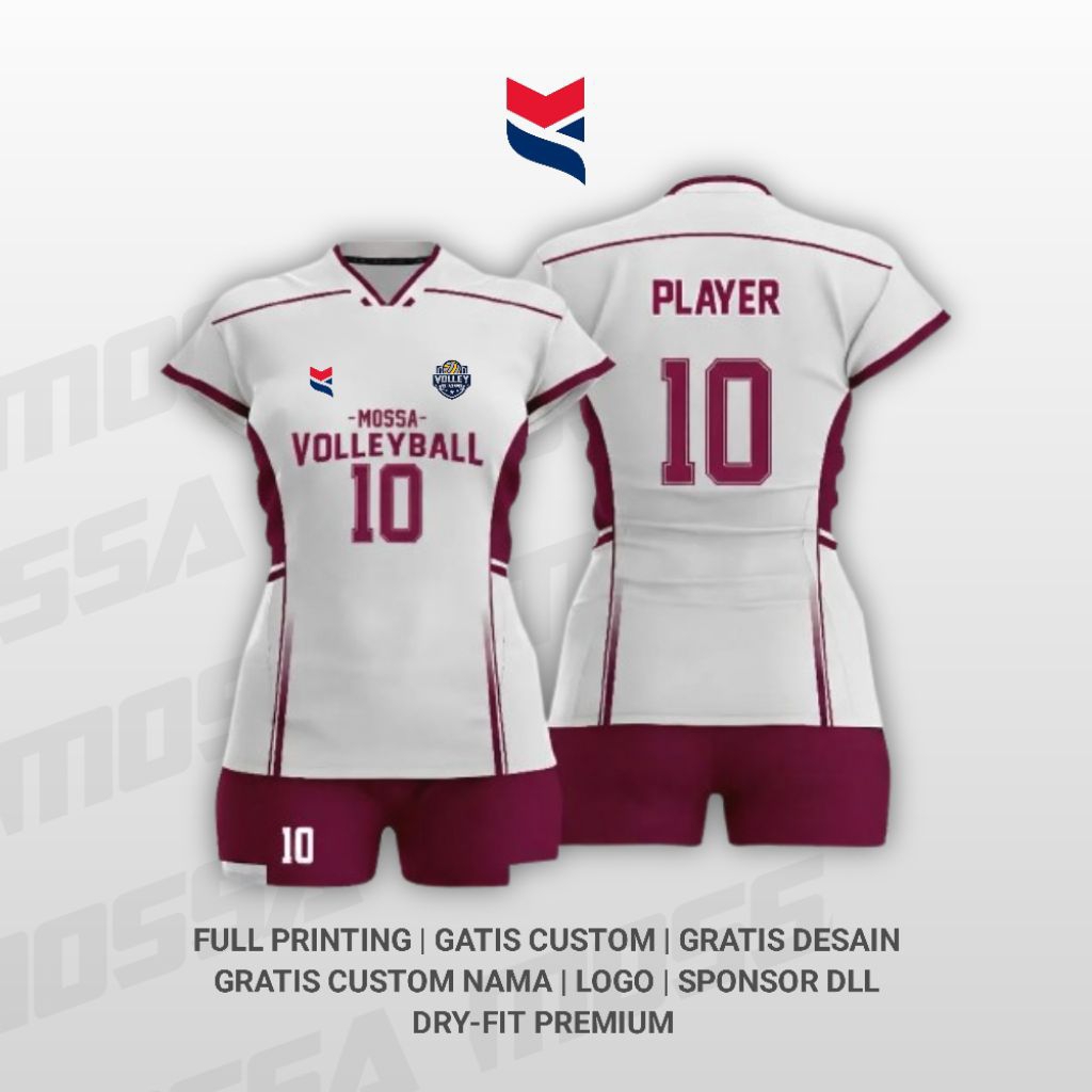 KAOS JERSEY VOLI WANITA - CUSTOM JERSEY VOLI | JERSEY VOLI CUSTOM | MOSSA-02