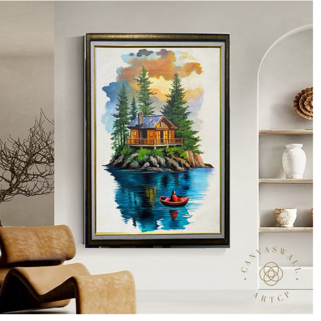 lukisan pemandangan | lukisan kanvas | lukisan dinding