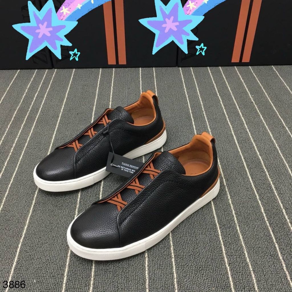 SEPATU SNEAKER PRIA IMPORT LEATHER ZNA3625 MIROR