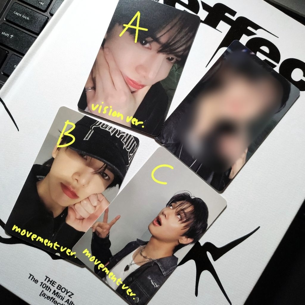 photocard pc younghoon juyeon vision & movement ver. the boyz a;effect tbz photobook album stylish