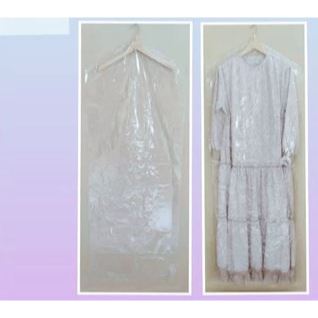 plastik long dress/plastik baju gantung ukuran baju gamis cover baju