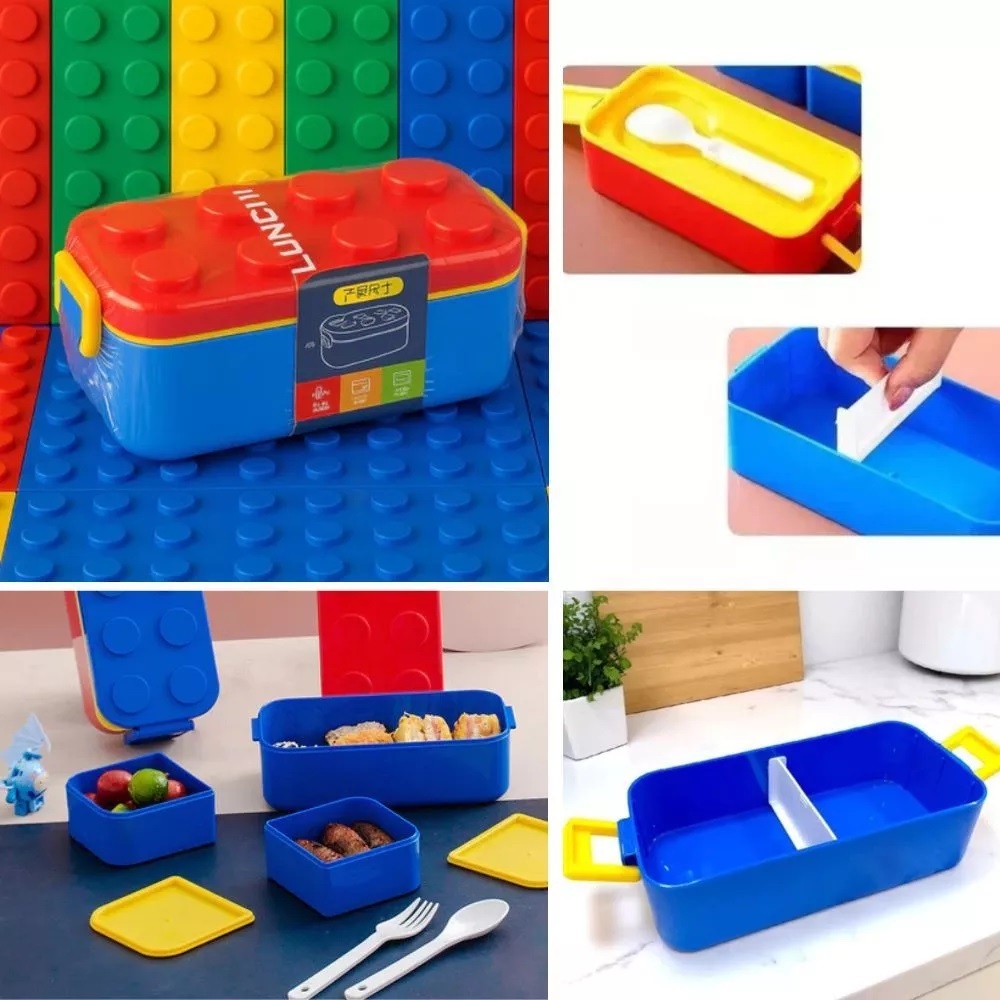 Lunch Box Lego Set Kotak Bekal lego Kotak Makanan Anak