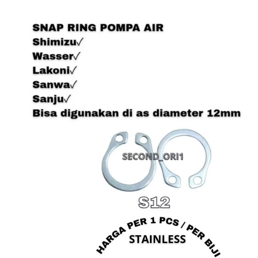 SNAP RING/KANCINGAN SEAL POMPA AIR SHIMIZU