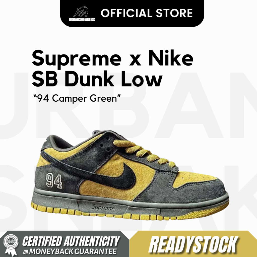 Nike SB Dunk Low x Supreme 94 Camper Green | HQ8487 300