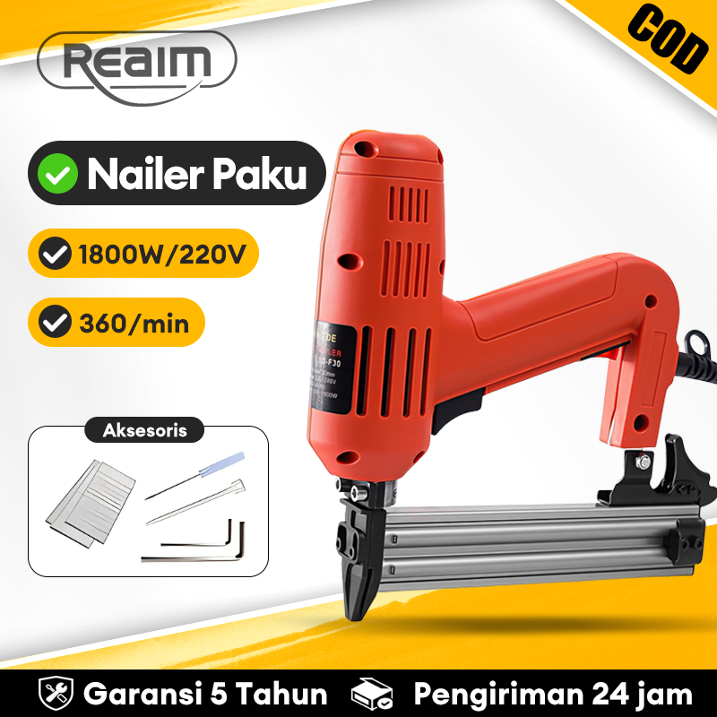 Mesin paku tembak angin  Pneumatic Nailer Stapler Gun Pneumatic Nailer Air nailer gun Air Nailer Kom