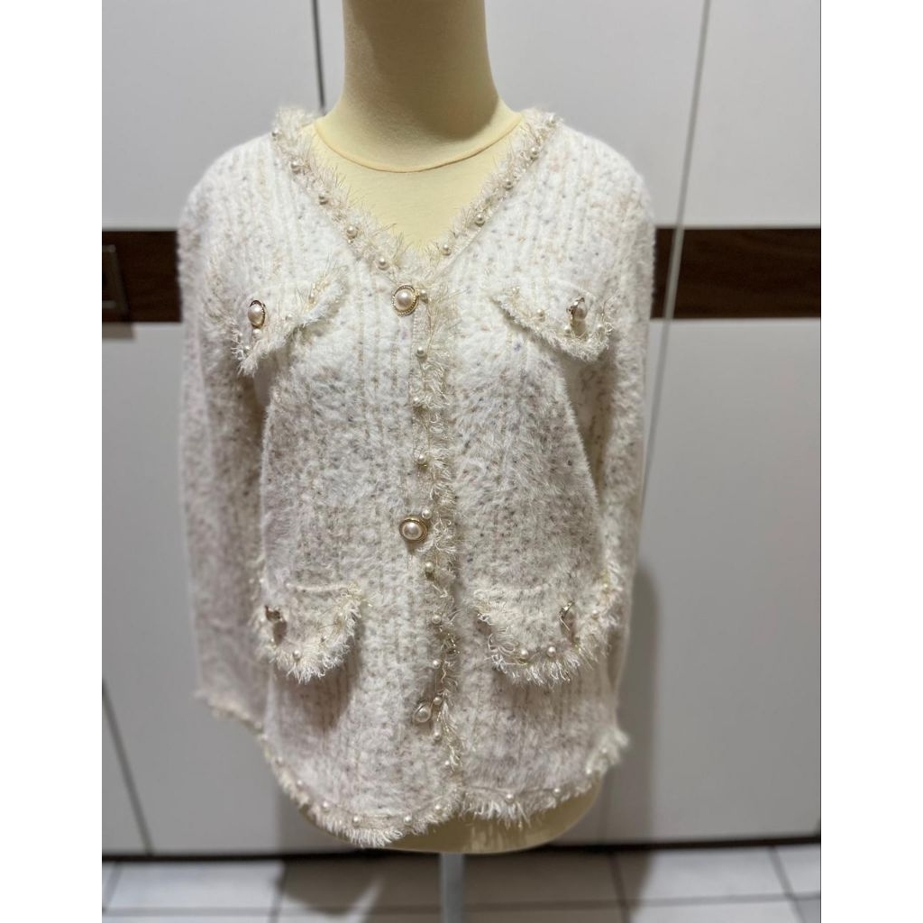 CARDIGAN RAJUT MODEL TWEED