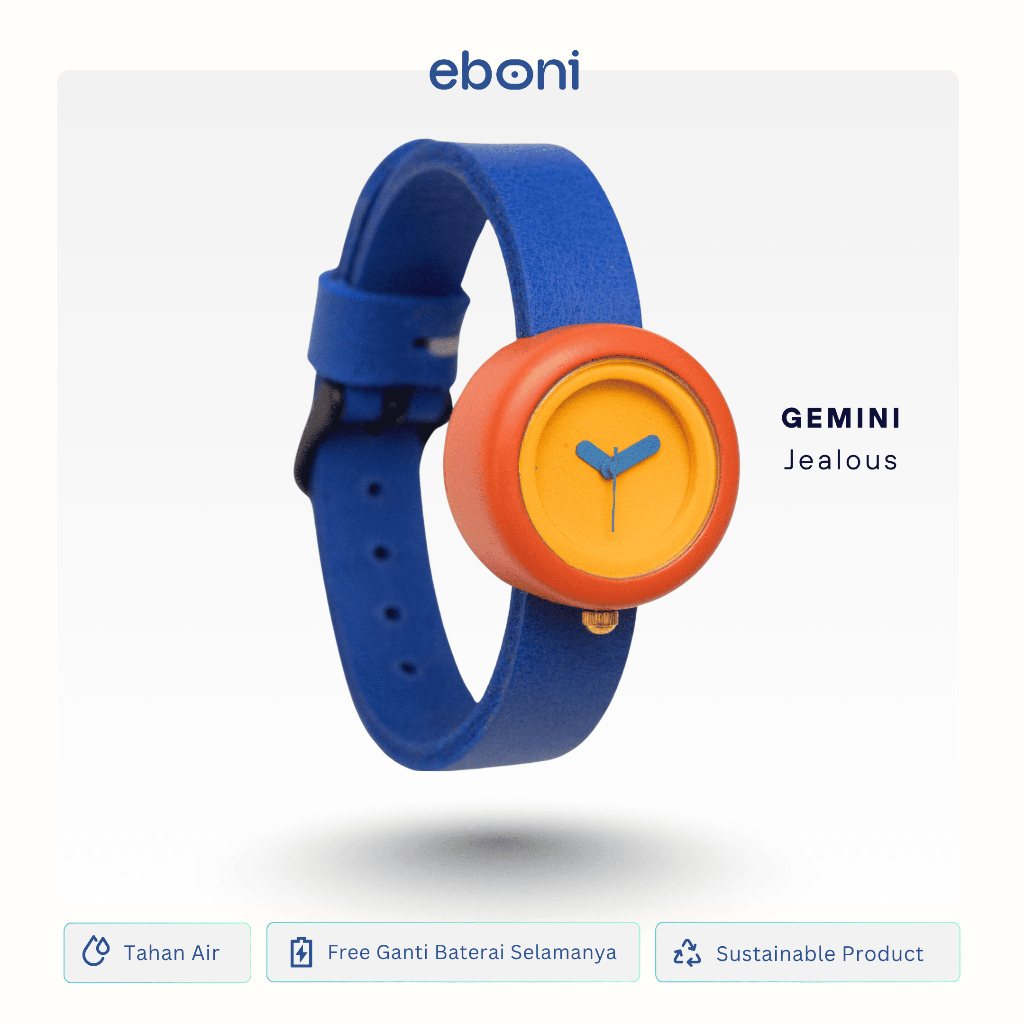 Eboni Jam Tangan Kayu Gemini - Jealous