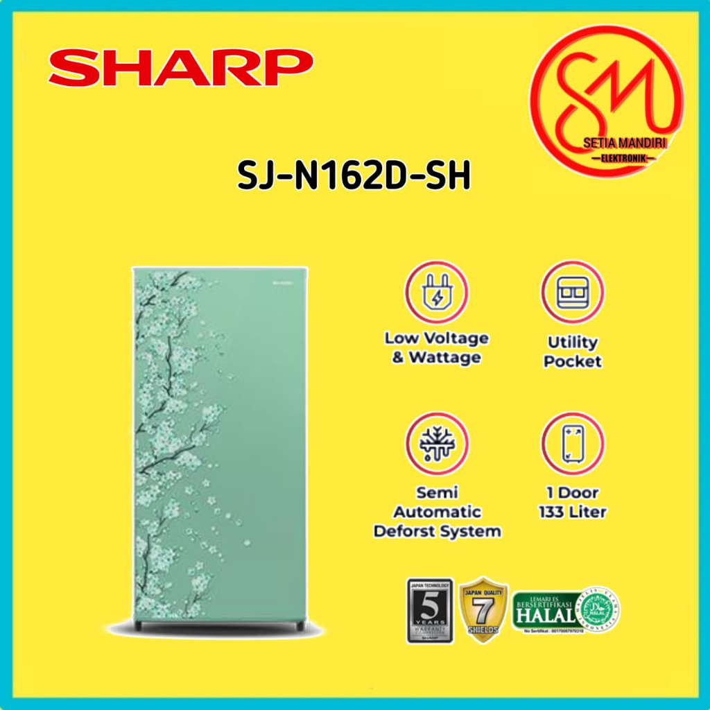 Kulkas Sharp SJN162NHS 1 Pintu Kapasitas Besar