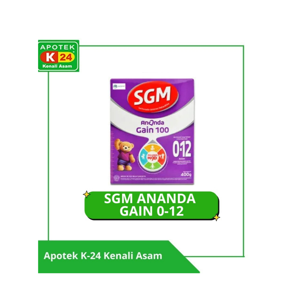 SGM Ananda Gain 100 Susu Formula Bayi 0-12 Bulan