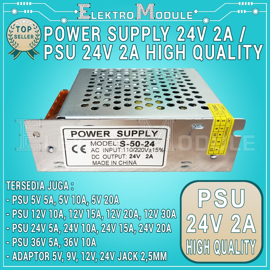 Power Supply 24V 2A Trafo Power Supply 24V 2A PSU 24V 2A Trafo Adaptor Power Supply 24V 2A Switching