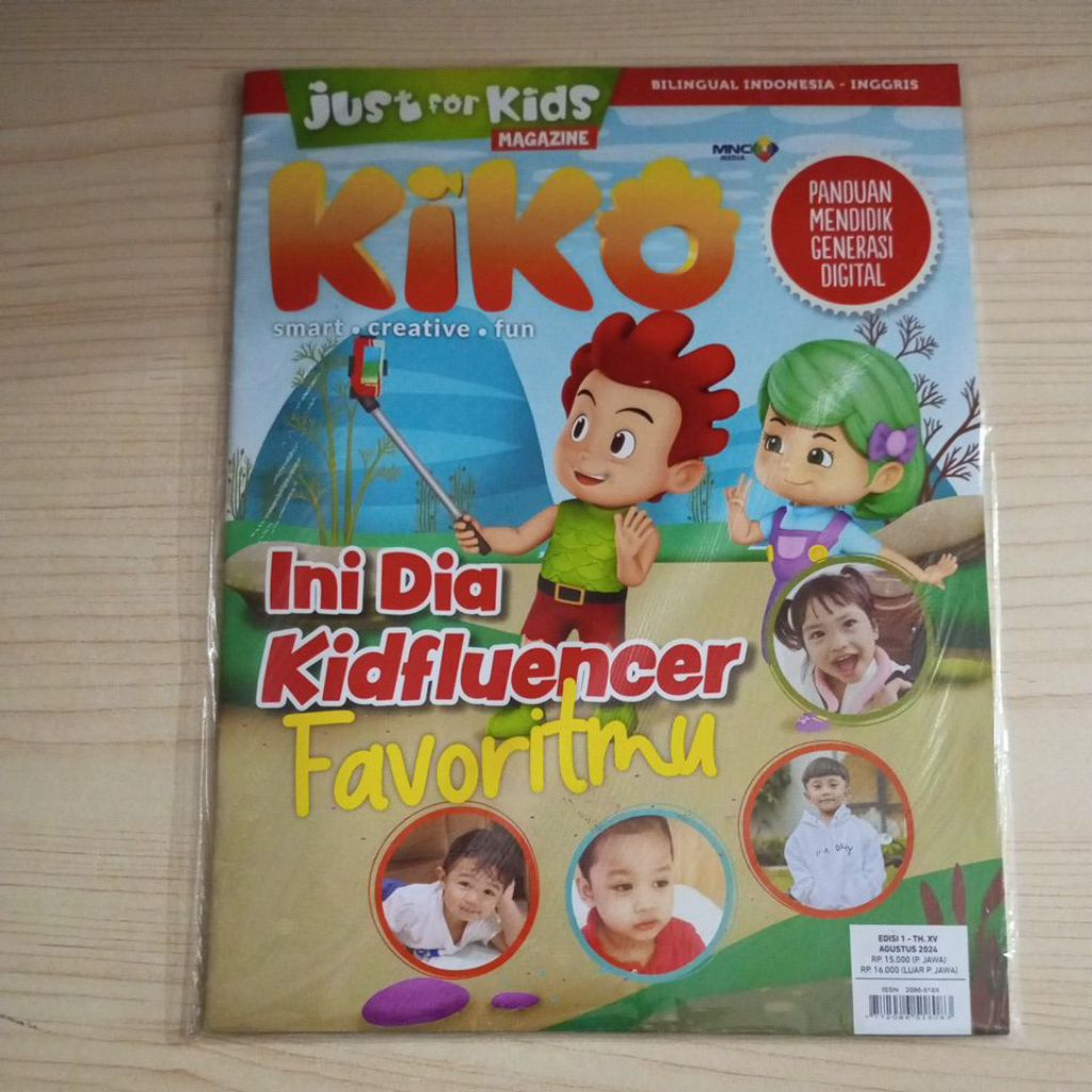 MAJALAH JUST FOR KIDS MAGAZINE KIKO INI DIA INFLUENCER FAVORITMU SEGEL