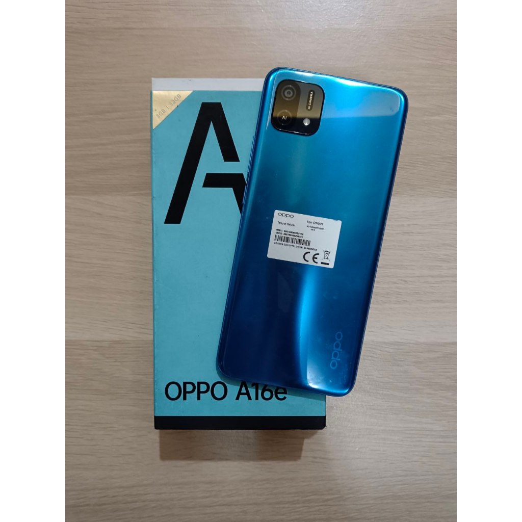 Oppo A16E 3/32 GB Handphone Second Bekas Fullset
