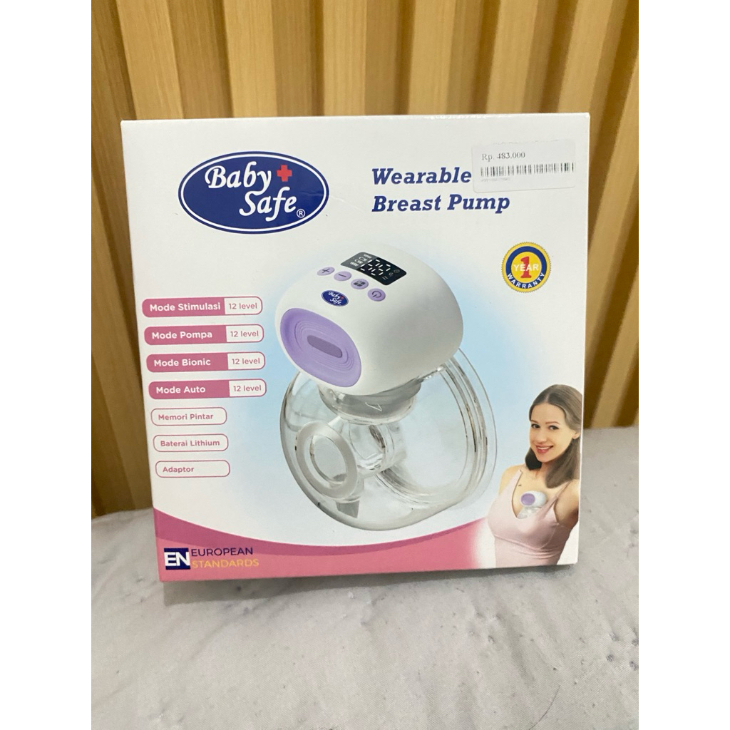 pompa asi elektrik baby safe / wearable breast pump baby safe