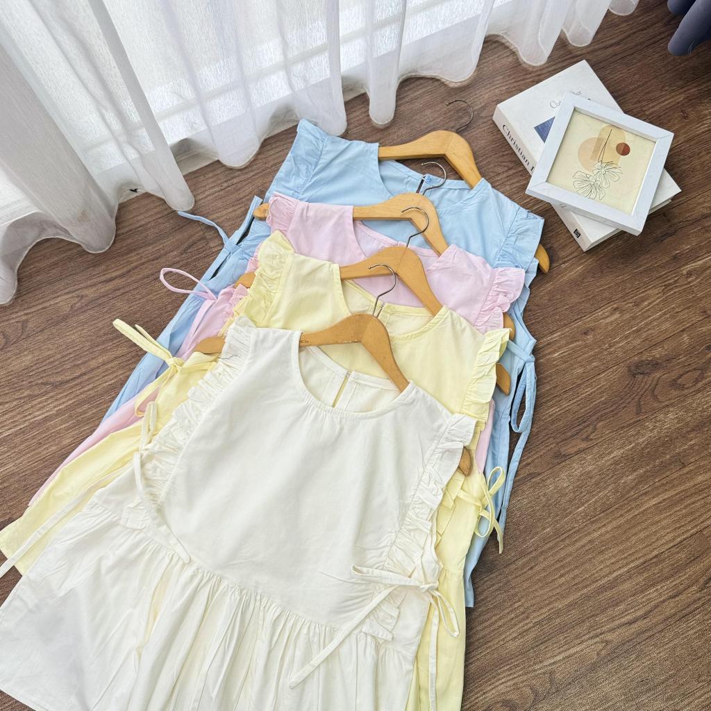 Kayla vest poplin | vest poplin wanita | vest tali | vest ruffle