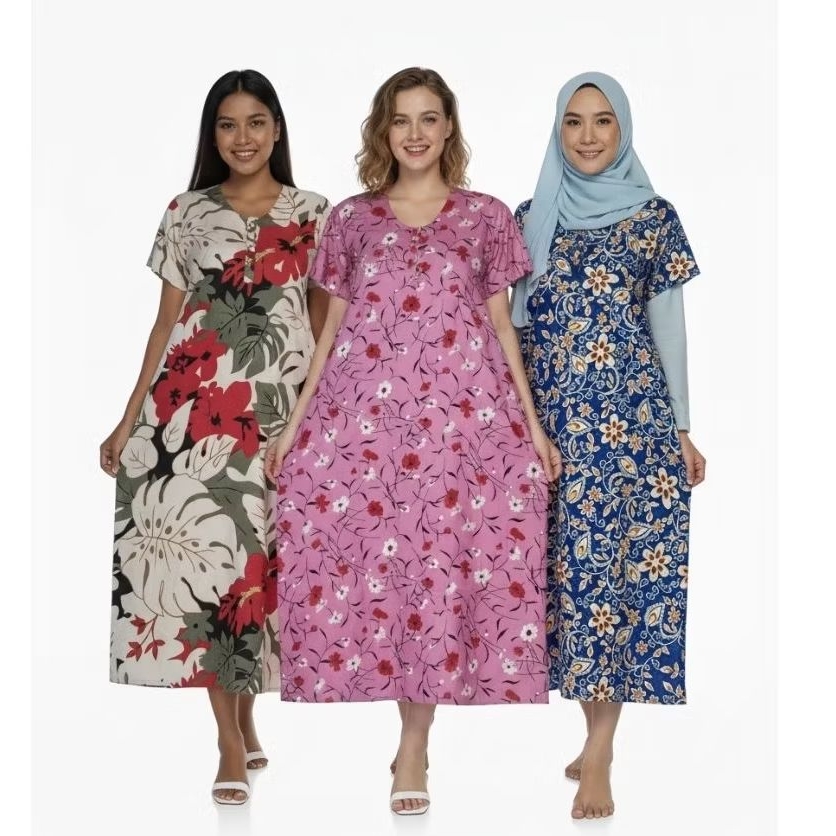 PROMO CUCI GUDANG DASTER RAYON ADEM MOTIF BUNGA START 20RIBU BURUAN STOK TERBATAS