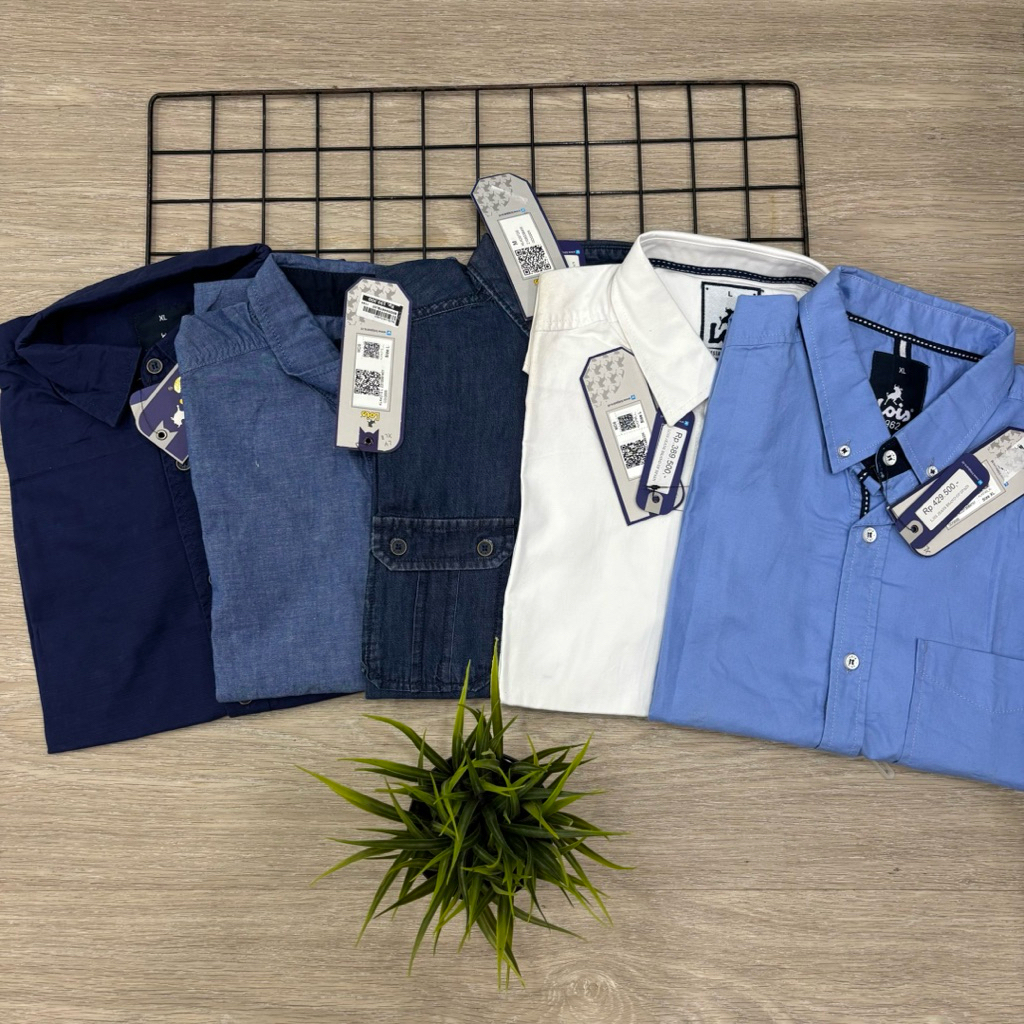 kemeja pendek lois pria original SALE (POLOS)