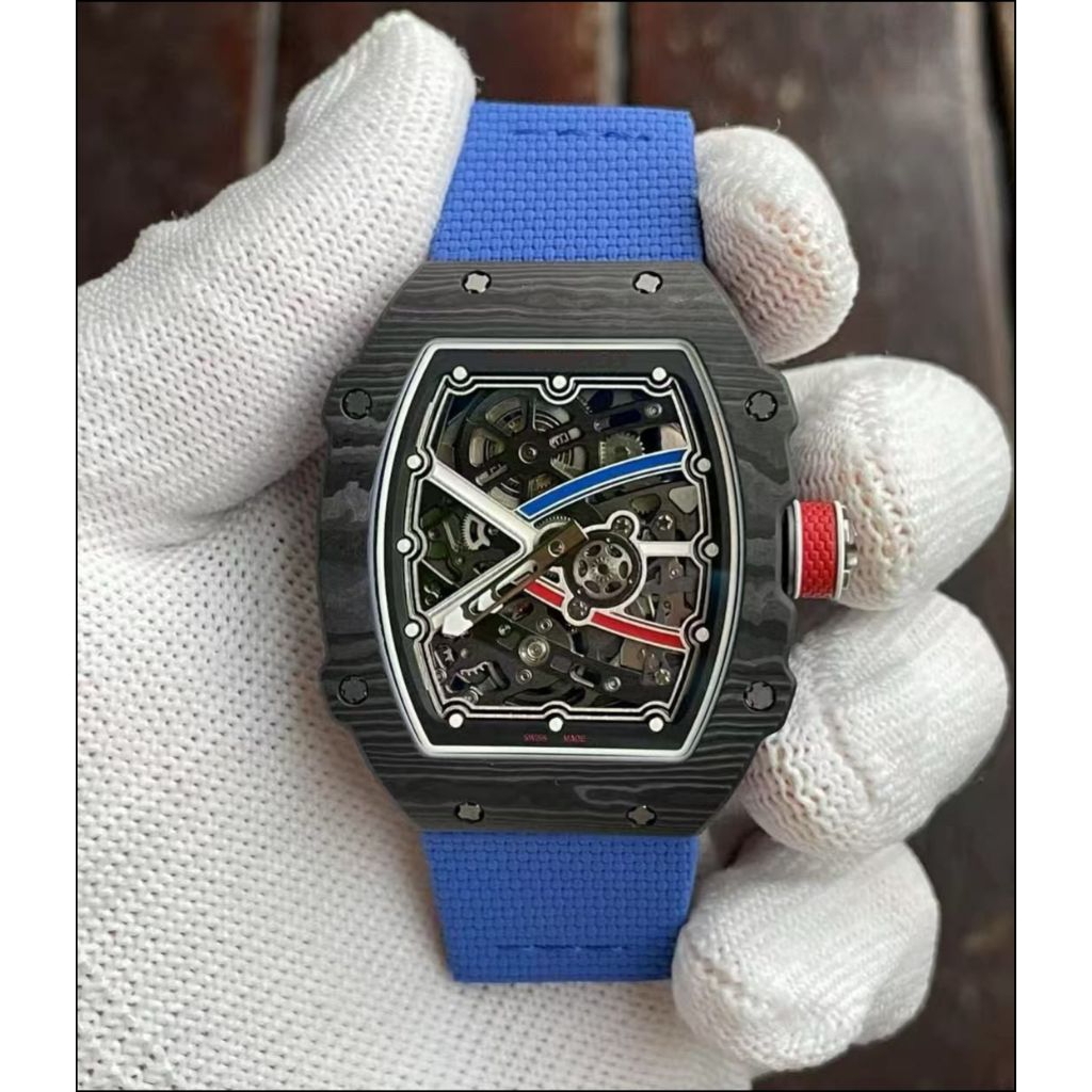 JAM TANGAN RM67-02 CARBON BLACK TOURBILLON SWISS